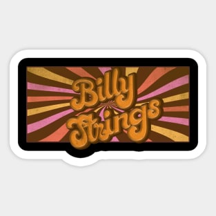 Groovy and Retro Billy Strings Sticker